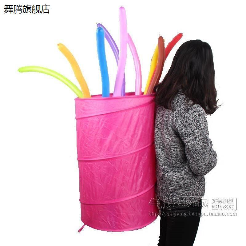 气球配件网兜气球装饰布置道具便携式长条气球筐可折叠收纳袋用品