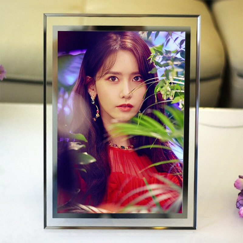 极速金泰妍水晶相框摆台韩式玻璃照片林允儿创意diy同款专辑周边
