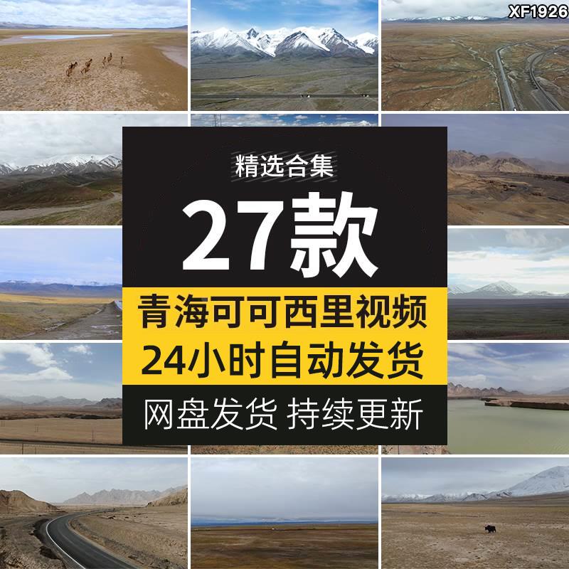 青海可可西里雪山自然保护区无人区牦牛野驴三江源玉珠峰视频素材