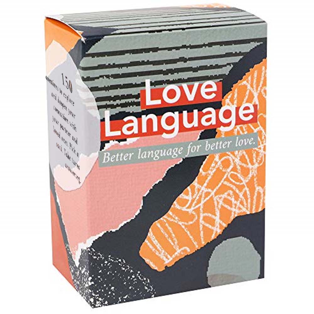 love language 爱的语言情侣棋牌情趣游戏 卡牌卡片 纸盒包装