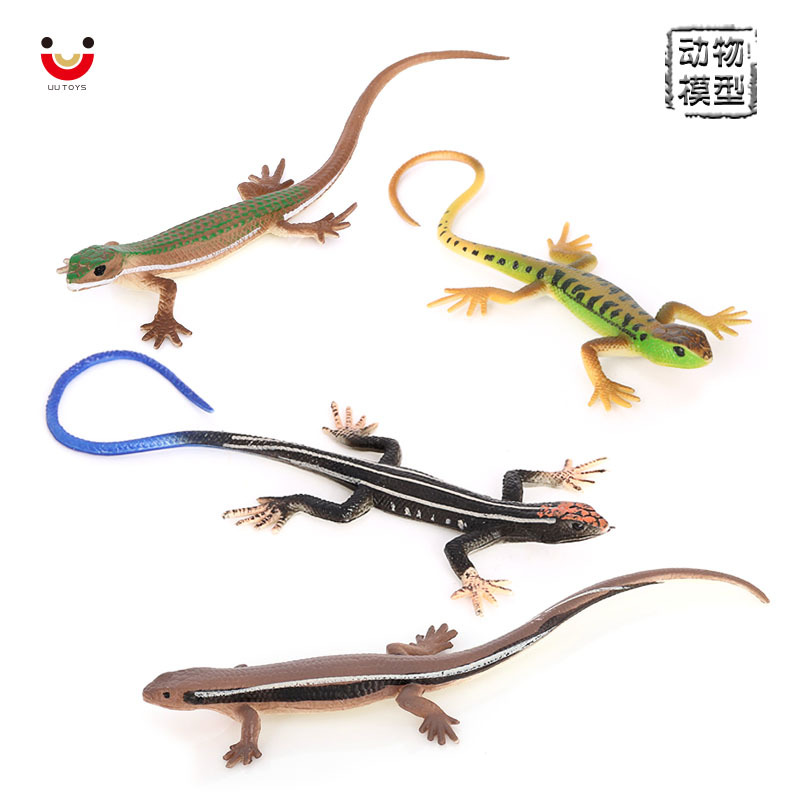 儿童玩具仿真野生爬行动物生物模型蜥蜴四脚蛇石龙子早教认知摆件
