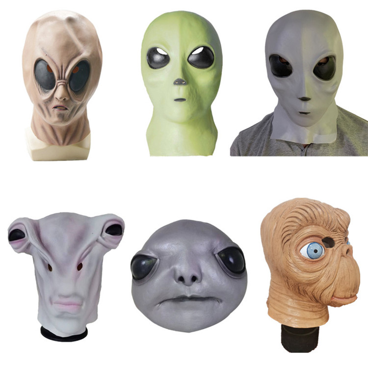 万圣节外星人面具恐怖白金之子搞怪成人面具COS艾尔登法环怪异UFO