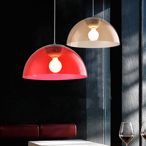 极简现代餐厅吧台装饰吊灯创意个性设计北欧PVC半圆蘑菇头吊灯