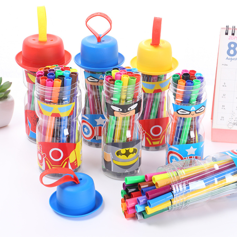 水彩笔12色套装儿童可水洗绘画幼儿园彩色笔儿童文具奖品开学礼品