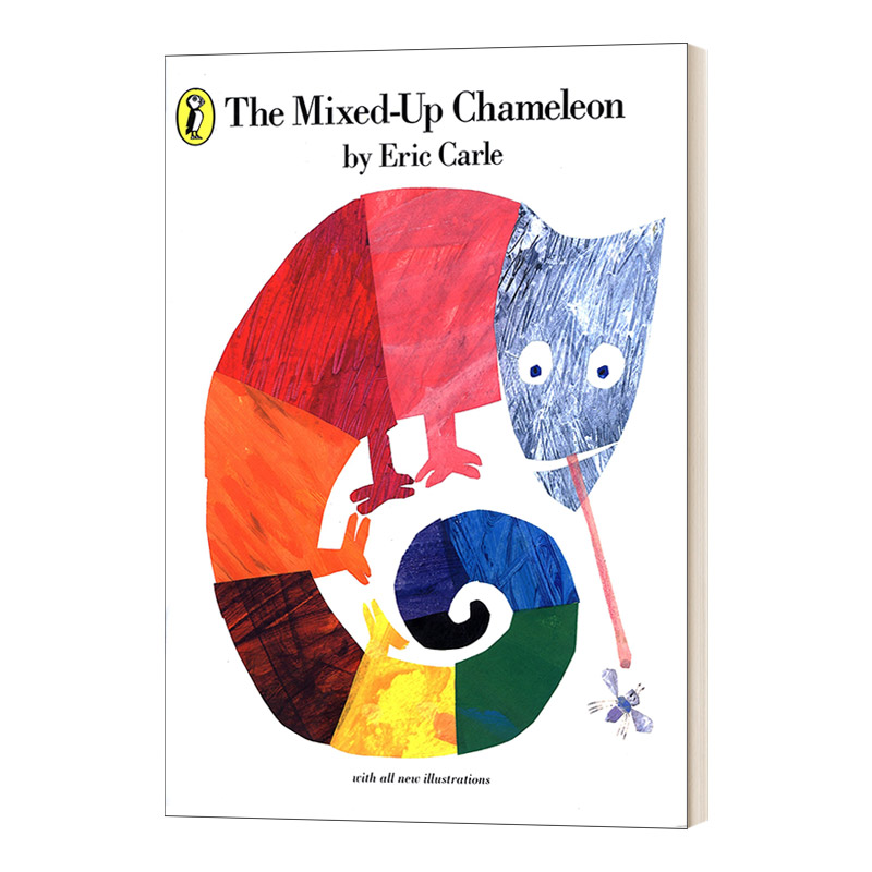 英文原版 The Mixed-up Chameleon 艾瑞卡尔 拼拼凑凑的变色龙 英文版 进口英语原版书籍儿童图书