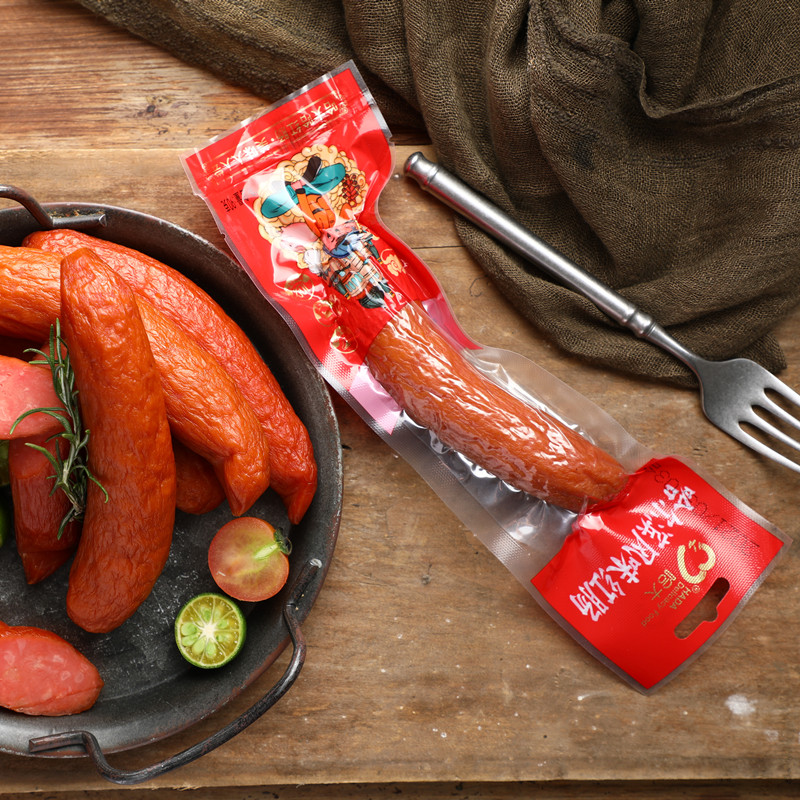 哈大 哈尔滨风味红肠90g正宗东北特产猪肉熏煮香肠开袋即食火腿肠