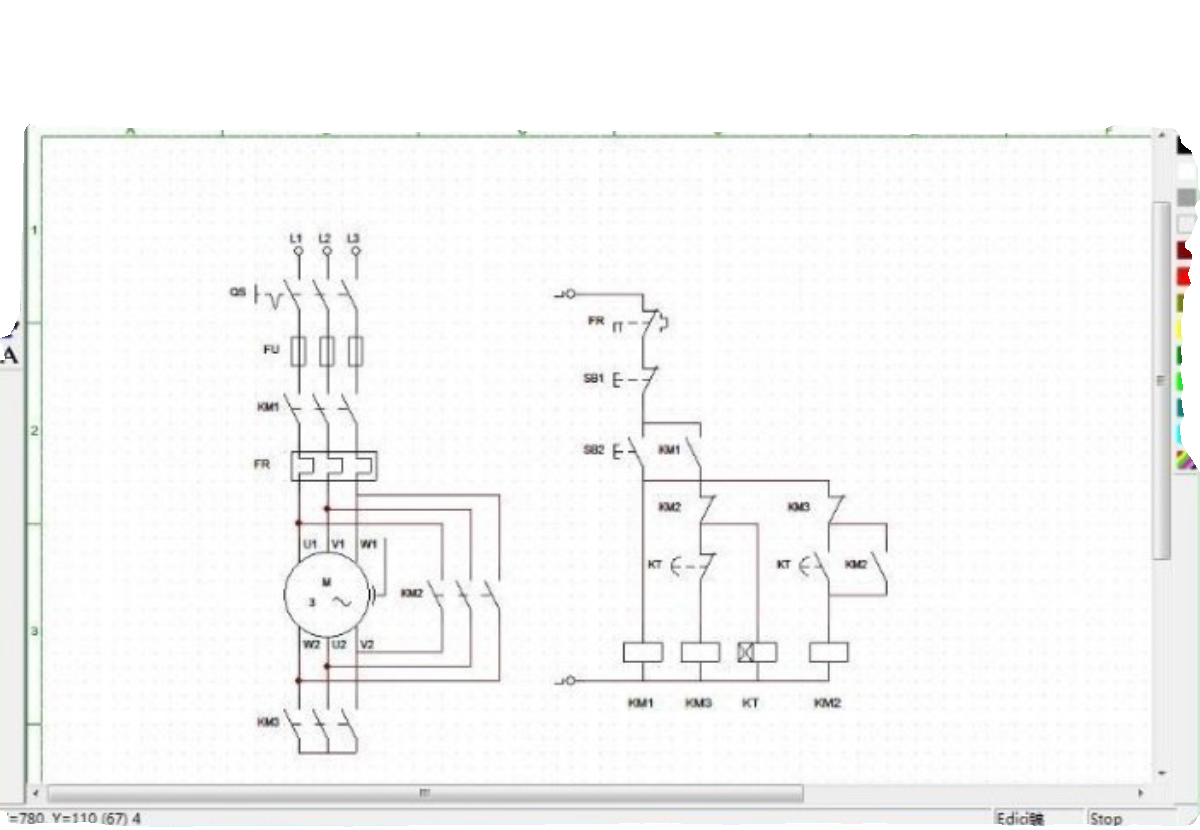 电气控制电路图设计画图绘图制图工具软件电工画图软件电器画图软