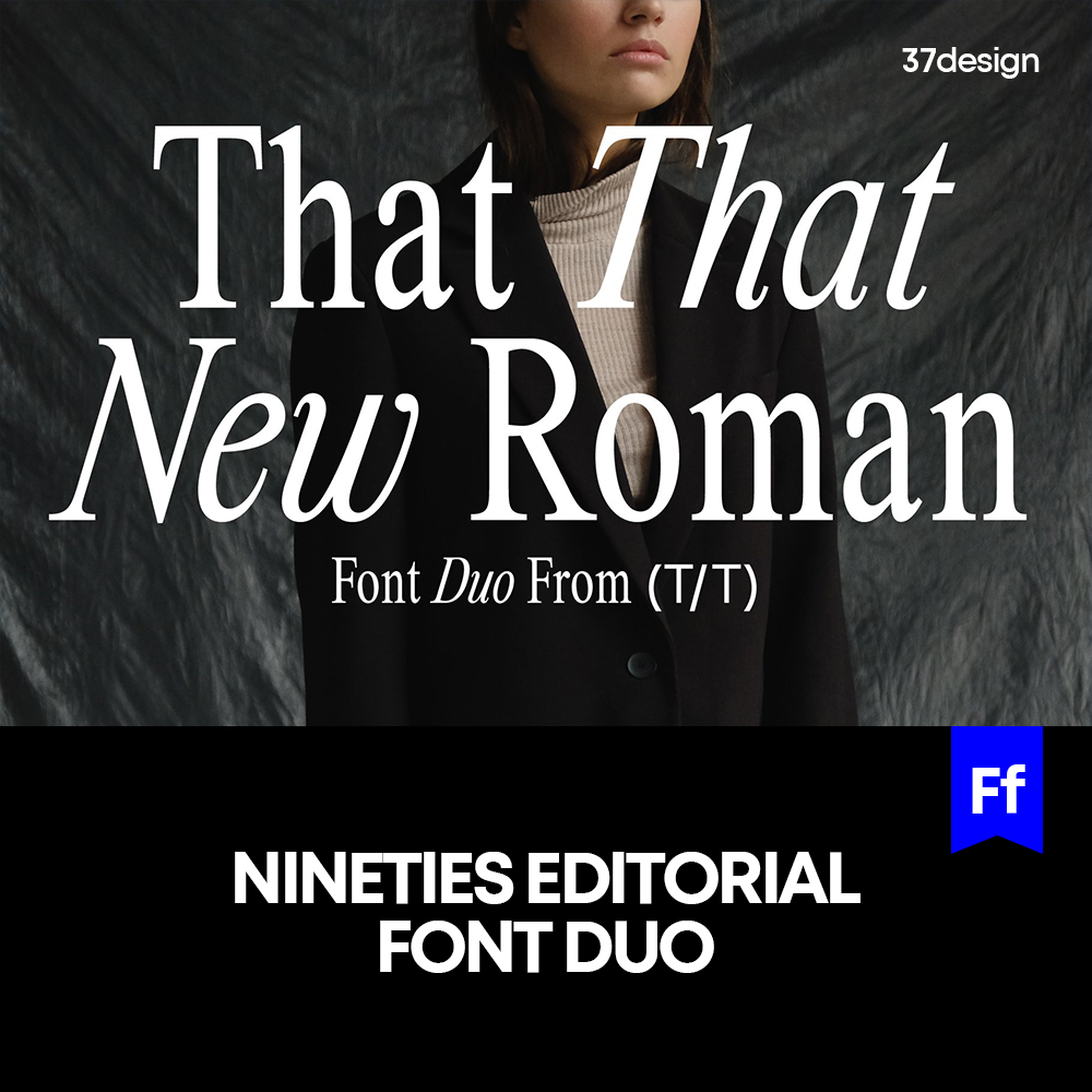 Nineties 复古优雅衬线英文字体品牌logo标识排版版式字体安装mac