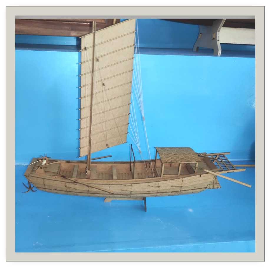 渡江战役英雄船1：35木质帆船拼装制作爱海疆全国比赛纸质船模型