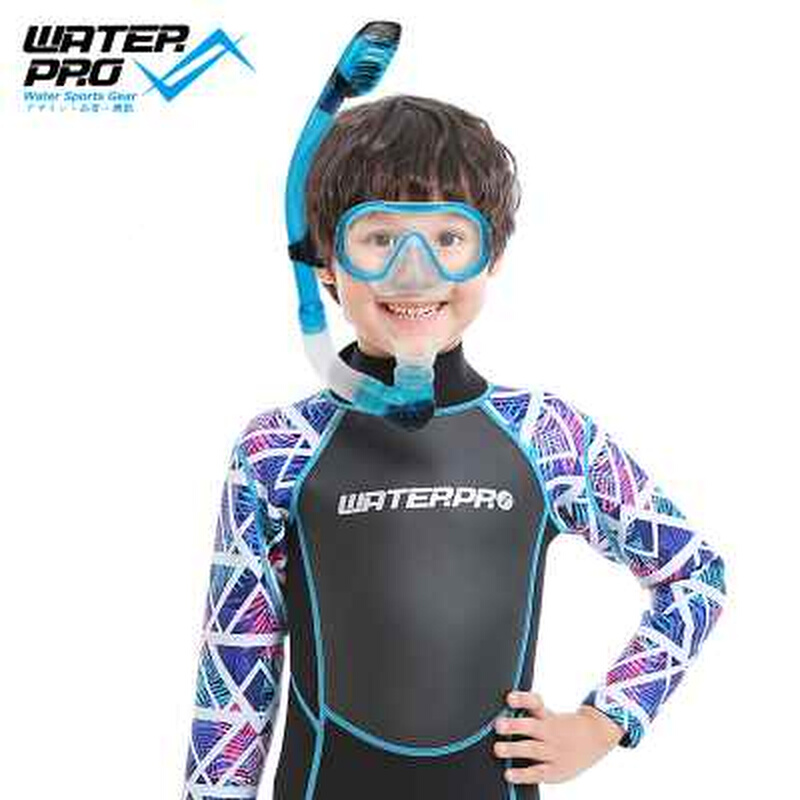ert护目镜潜水面罩Pro儿童泳镜镜蛙防W式呛水肺管 浮潜面镜呼吸a
