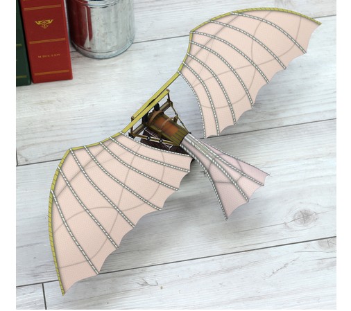 儿童手工折纸DIY拼装立体益智3D纸质模型老式滑翔机仿真飞机航模