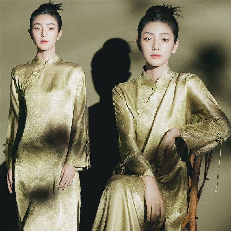影楼孕妇拍照服装复古中国风中式古风汉服套装孕妇汉服艺术照摄影