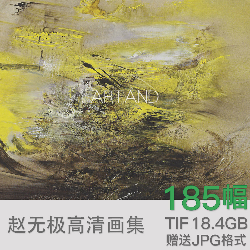 赵无极中国写实抽象高清油画图片临摹素材资料装饰画芯喷绘大图库