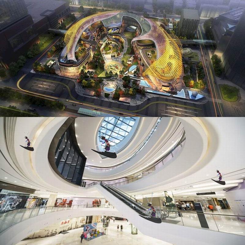 贝诺BENOY广州天环广场购物中心生活广场商城商场CAD施工图效果图