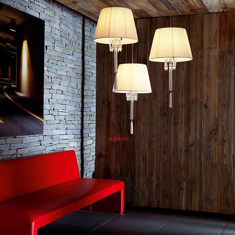 现代轻奢水晶吊灯酒店餐厅吧台巴卡拉高端奢华灯具艺术创意吊灯