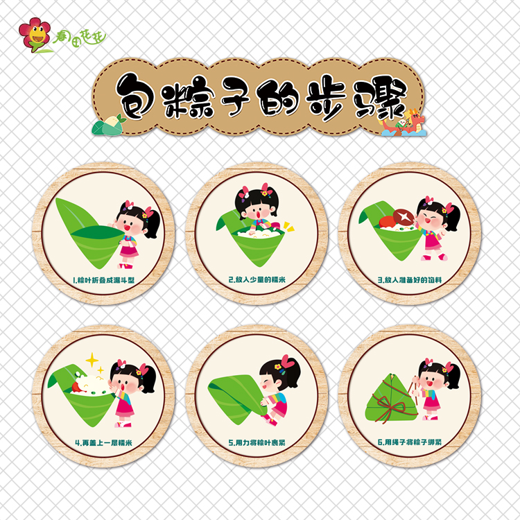 幼儿园端午节主题环创墙布置传统文化习俗包粽子的步骤龙舟介绍