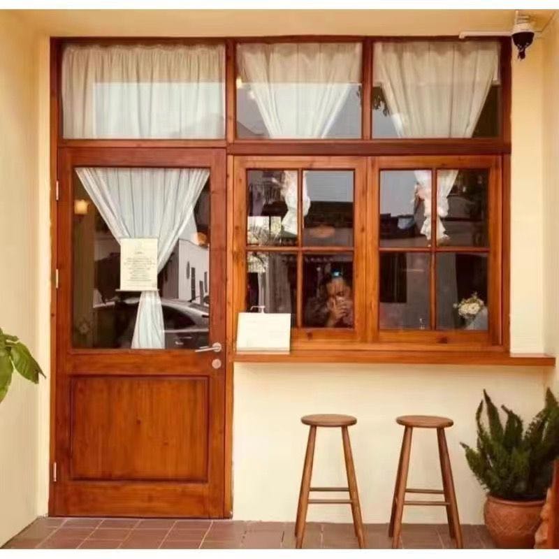 实木玻璃门推拉门日式格子门定制店铺门厨房卧室隔断对开门折叠门