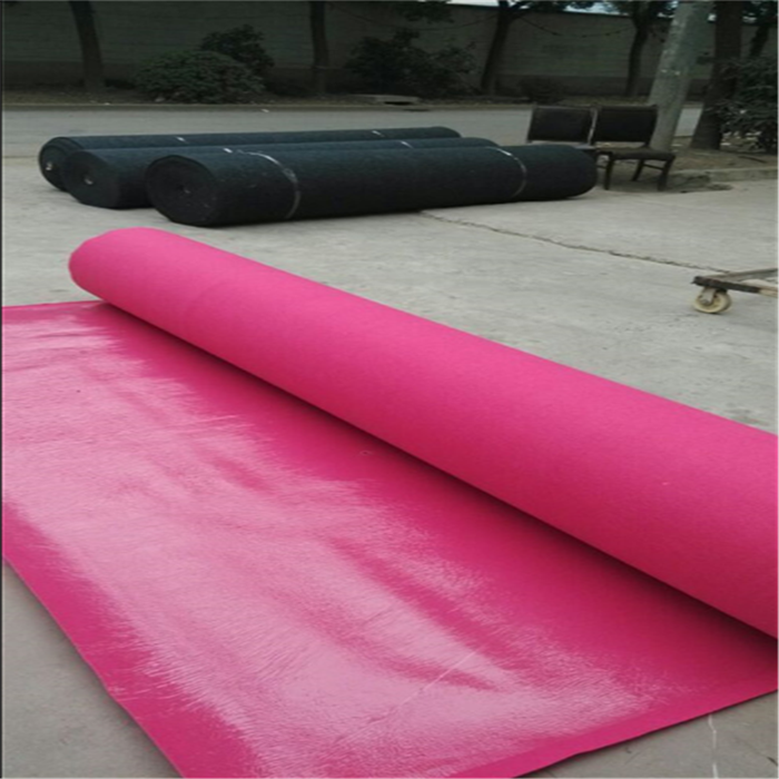 粉色红色紫色覆膜地毯婚礼新店开业展览展会活动现场布置商用地垫