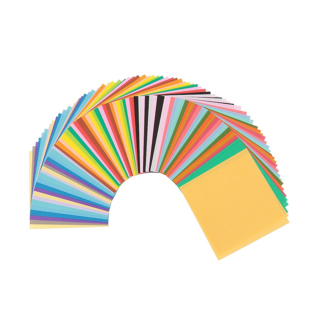日本MUJI无印良品折纸27色80张彩色卡纸学生办公手工纸衍纸千纸鹤