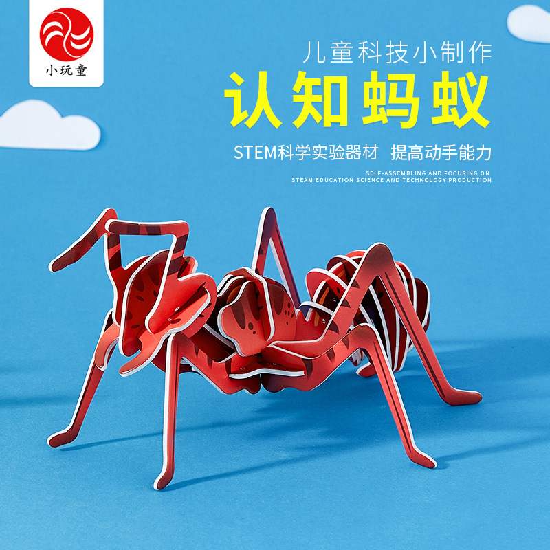 儿童科学实验玩教具学生科教教具科技小制作发明手工昆虫模型蚂蚁