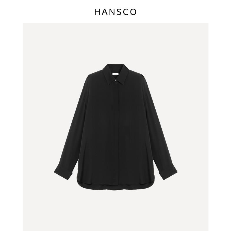 【专柜正品】Hansco 四季款经典衬衫 重磅6A级23MM100%新款上新