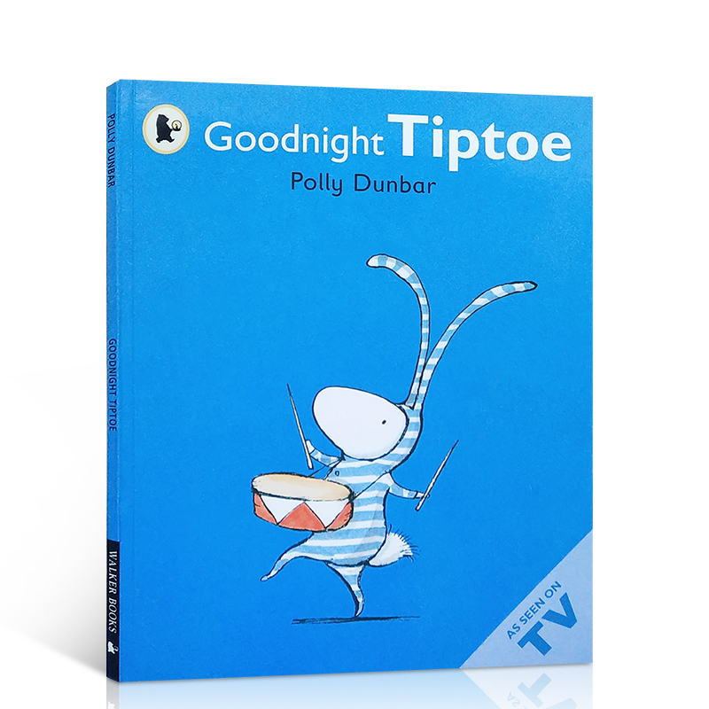 英文原版绘本Goodnight Tiptoe BBC动画提莉和她的朋友系列:晚安小兔儿童英语启蒙认知经典绘本睡前晚安故事图画书正版书2-6岁