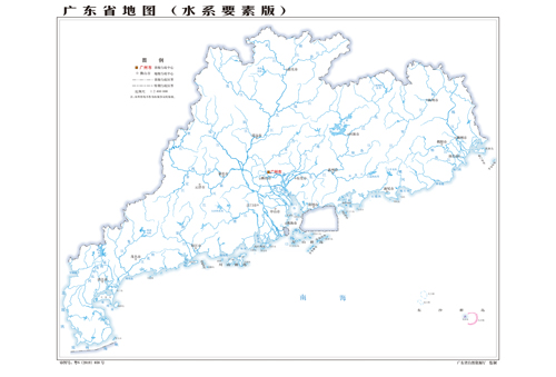 广东省水系图1地图交通水系地形河流行政区划湖泊景区山峰铁路县