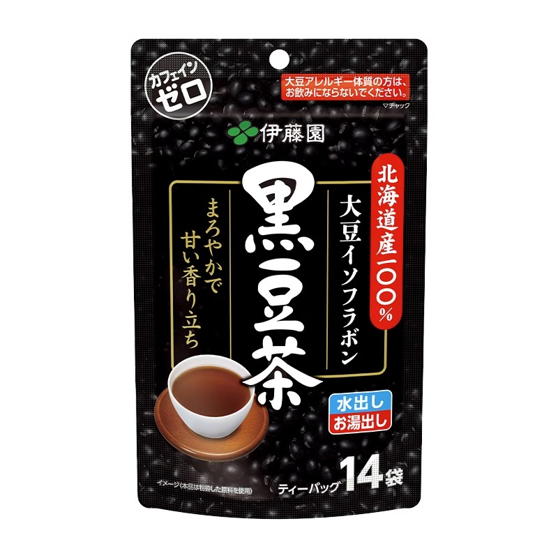 伊藤园日本进口北海道产护发养生茶滋补红润气色黑豆茶茶包保健茶