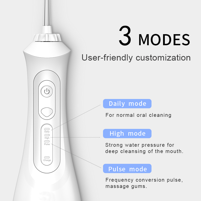 推荐New Oral Dental Irrigator Portable Water Flosser USB Rec