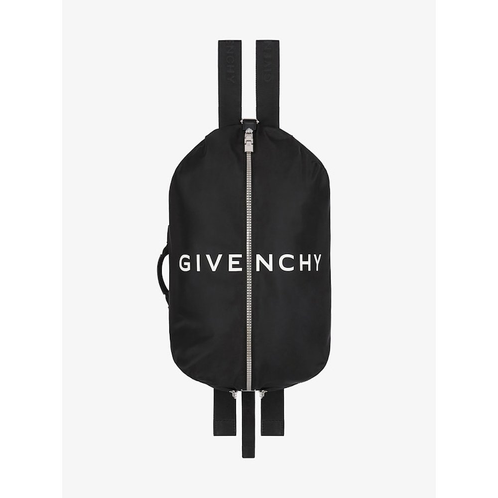 欧洲直邮Givenchy纪梵希G-Zip男士背包黑色光滑皮革可手提百搭
