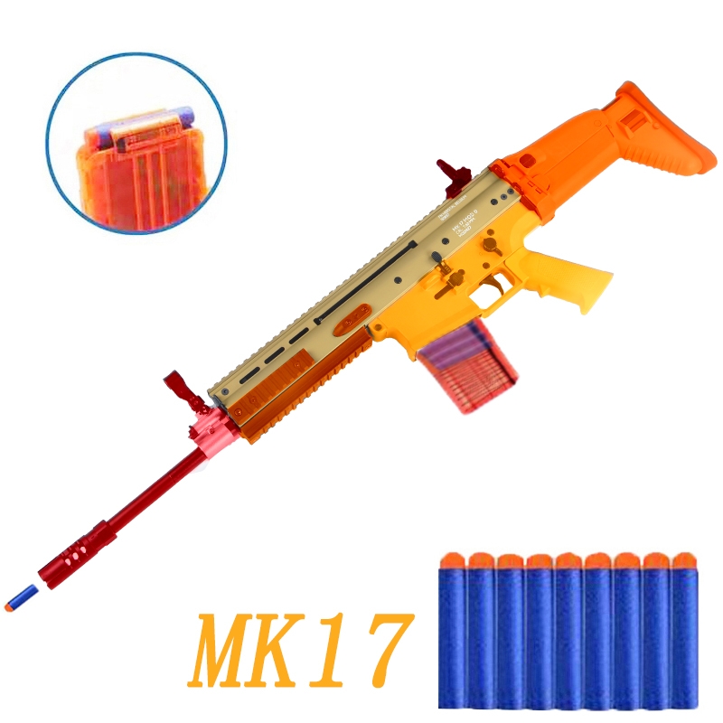 明朝MK17软蛋新品SCAR -scar-L 电动软弹 男孩玩具枪户外游戏装备