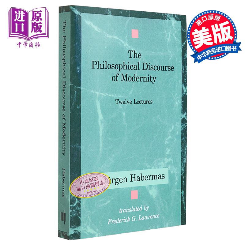 现货 尤尔根哈贝马斯 现代性的哲学话语 The Philosophical Discourse of Modernity 英文原版 Jurgen Habermas【中商原版】