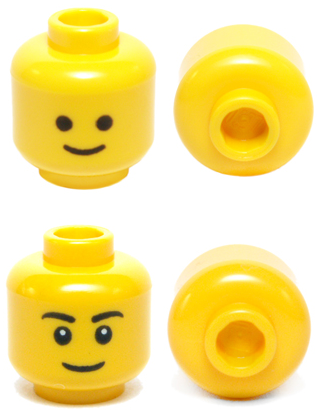 LEGO乐高3626cp01配件人仔表情头经典笑脸 3626cp628大量塑料拼装