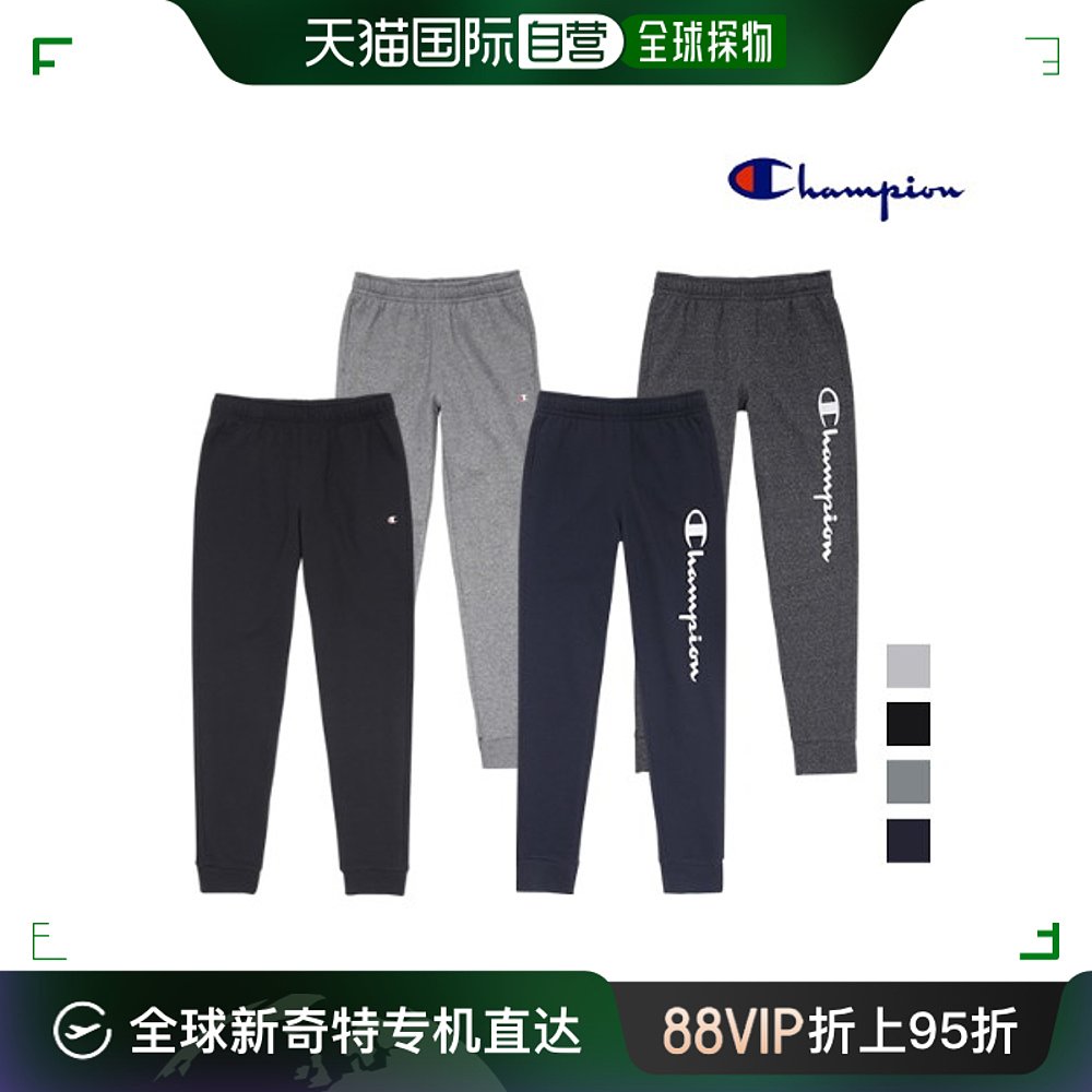 韩国直邮冠军标志印花拉绒运动裤