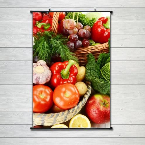 高清水果广告宣传墙贴蔬菜海报店铺墙贴墙壁装饰贴画定制贴纸贴画