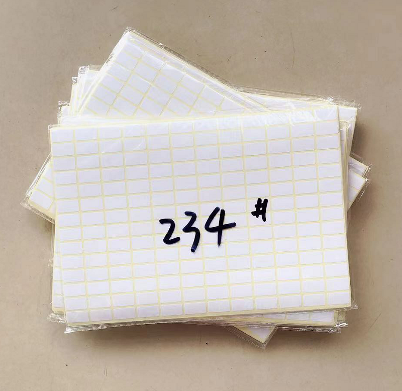 234#空白小贴纸不干胶标签纸9*16MM手写价格名字标记贴纸5包包邮