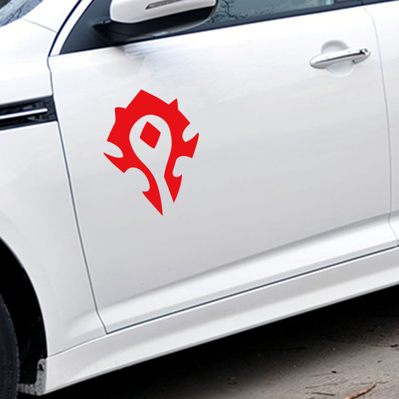 kook魔兽汽车贴纸车贴 WOW 魔兽世界 联盟部落徽标 游戏标志贴画