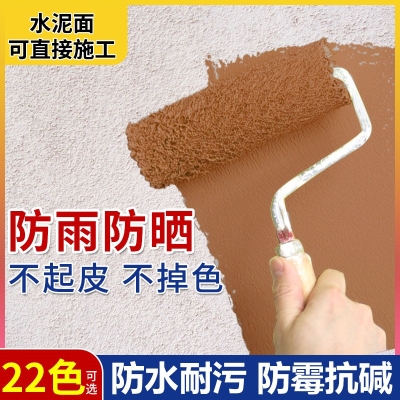毛坯房卫生间防水胶黄色墙面室外用房子粉刷外墙放水涂料乡村