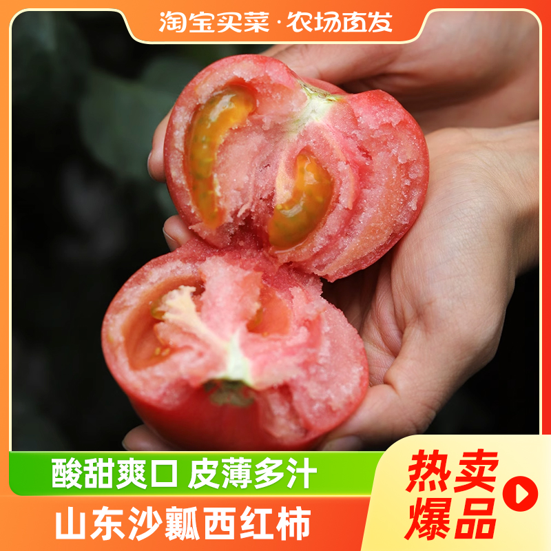 沙瓤西红柿当季新鲜番茄品质甄选沙瓤水果蔬菜淘客