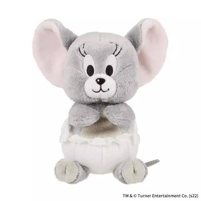日本正版汤姆猫和老鼠汤姆杰瑞侄子泰菲毛绒公仔玩偶玩具
