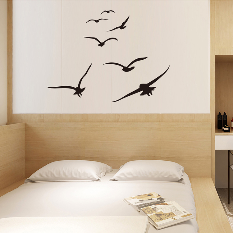 直播间背景海鸥美化装饰墙贴卧室新款动物鸽子鸟墙壁瑕疵遮贴特惠