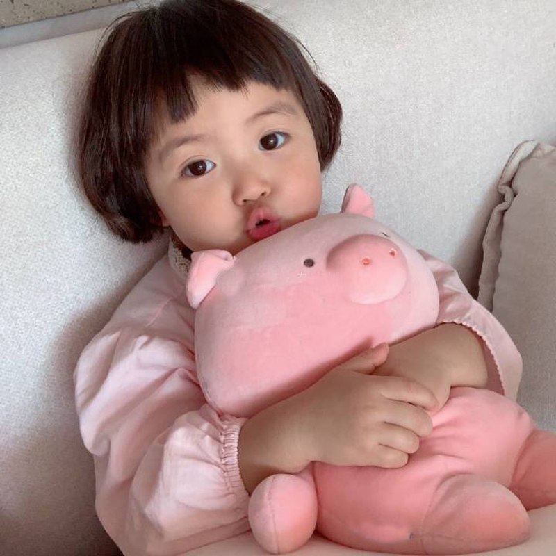 ins韩国网红权律二罗熙同款粉猪公仔毛绒玩具猪猪布娃娃儿童玩偶