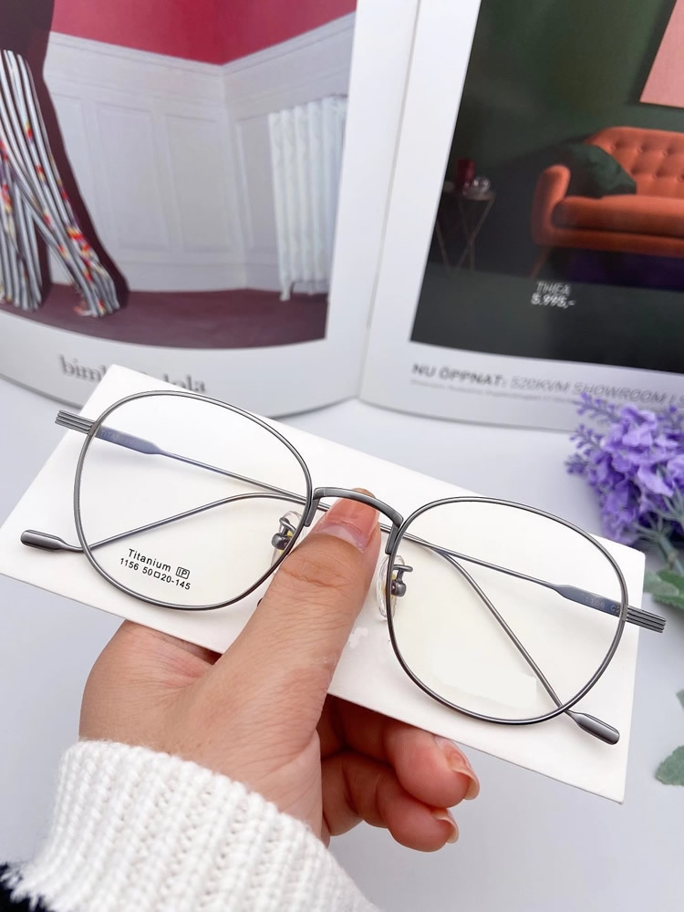 肖战李现同款眼镜框男可配镜片超轻纯钛全框眼睛架近视眼镜1156
