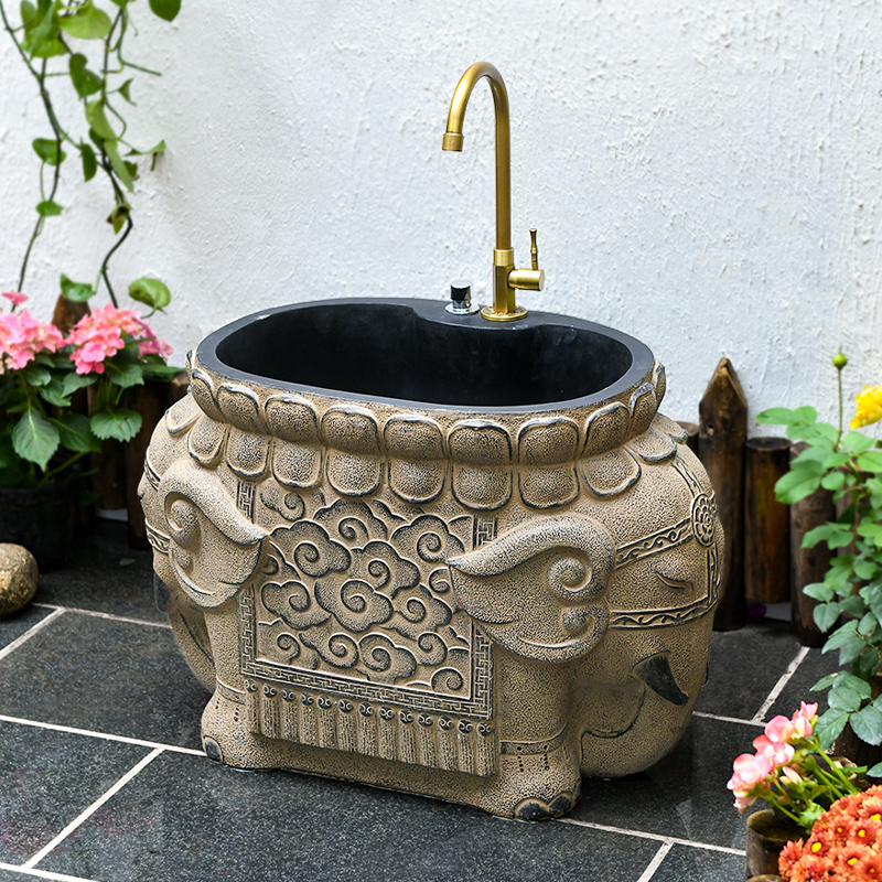 户外拖把池花园墩布池室外阳台洗水池台盆庭院洗衣洗手盆院子水槽