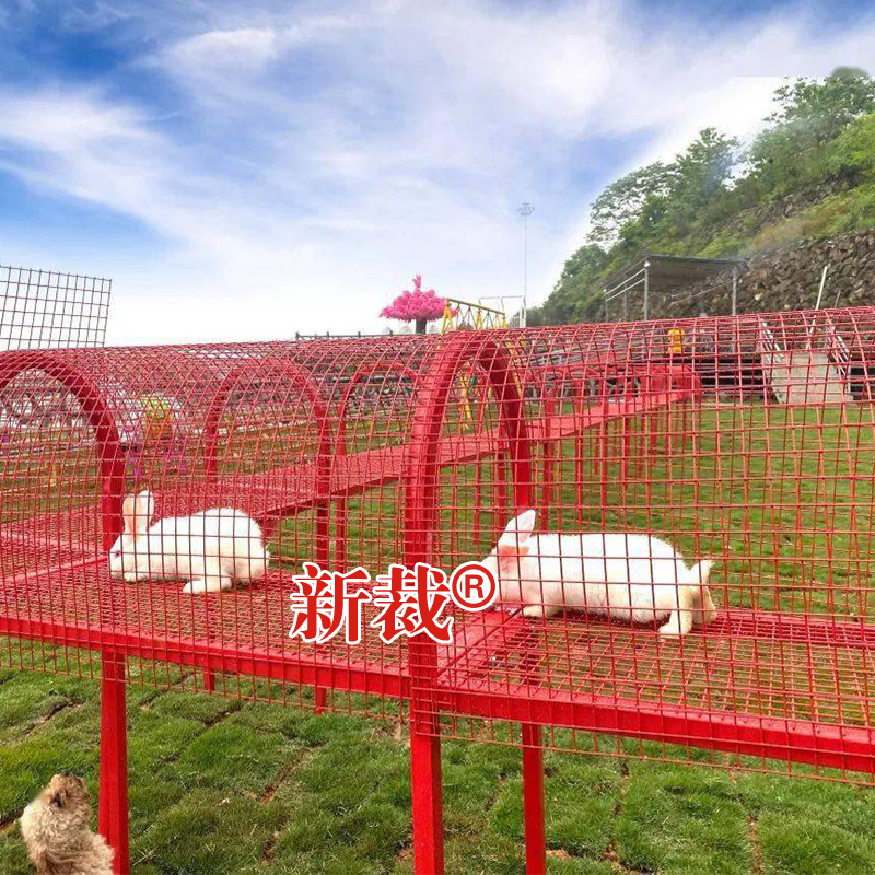 兔笼豚鼠宠物豪华大号萌宠隧跑道景区动物园公园农庄户外观光笼子