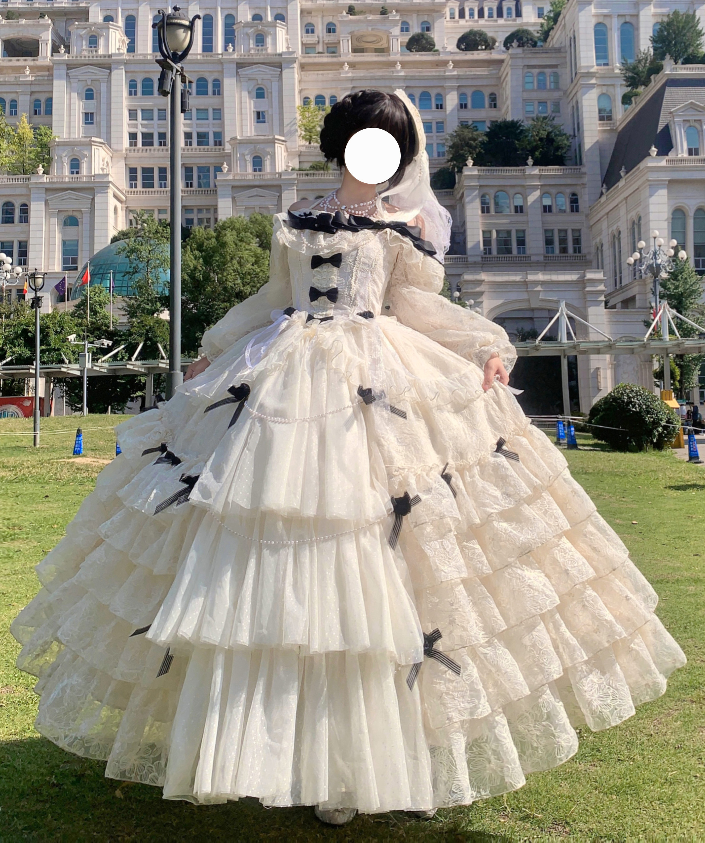 月光诀别诗【尾款】花嫁款Lolita原创设计公主华丽成人礼服连衣裙