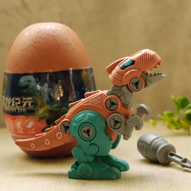 儿童恐龙蛋孵化蛋玩具拼装独角龙迅猛龙霸王龙模型男孩儿童节礼物