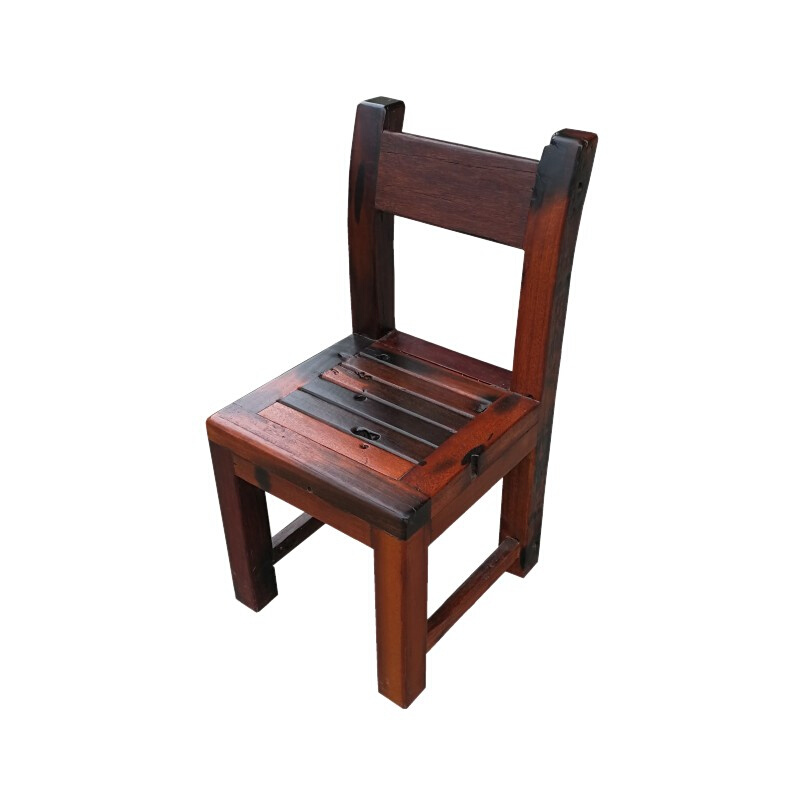 老船木主人椅船木家具餐椅全实木小凳子茶桌椅船木草龙椅约椅子