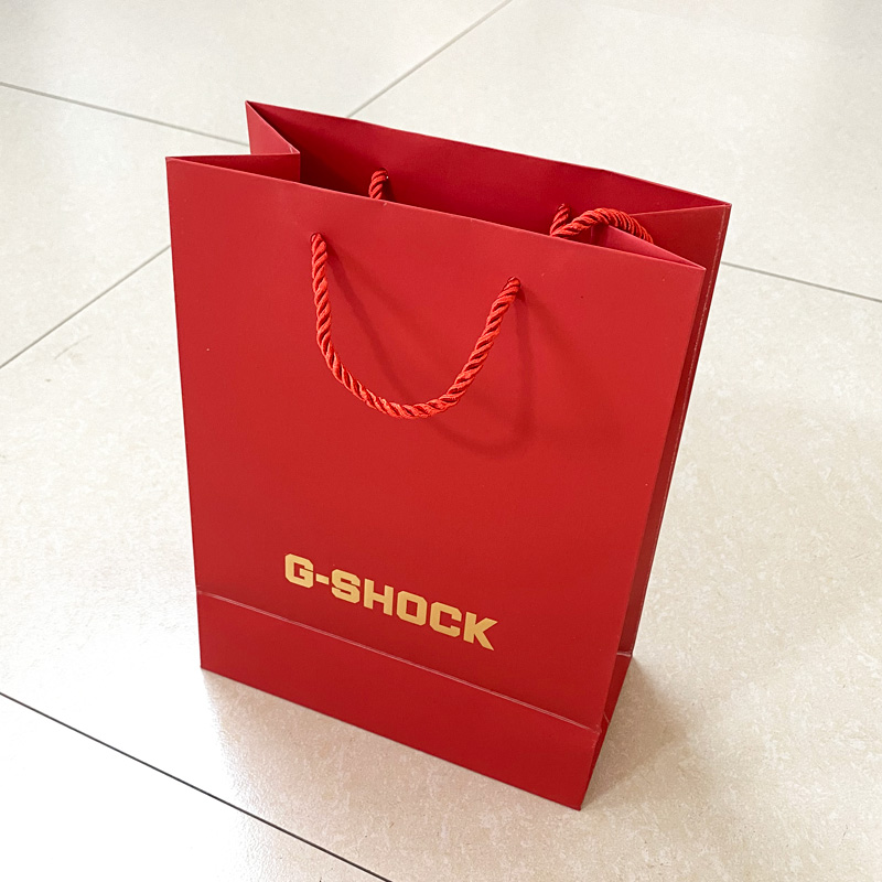 实体店菁菁礼品卡西欧CASIO专柜袋子红色拎袋太空创想帆布手提袋