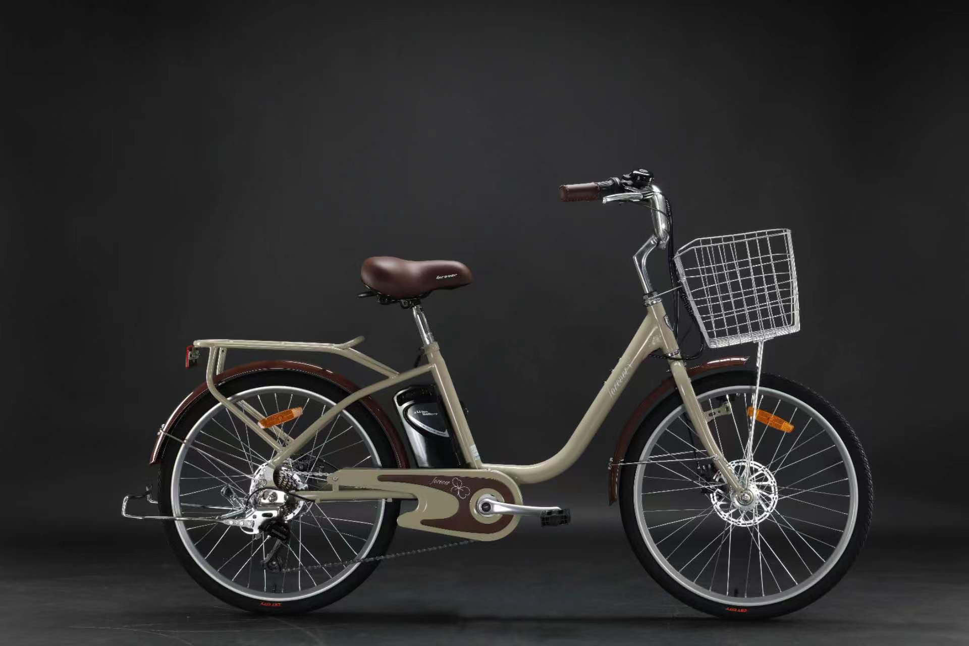 永久电动助力自行车24/26吋小米锂电池电动车男女通勤单车